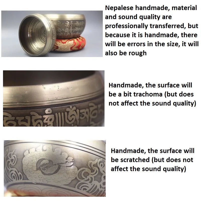 Tibetan Singing Bowl Set For Meditation