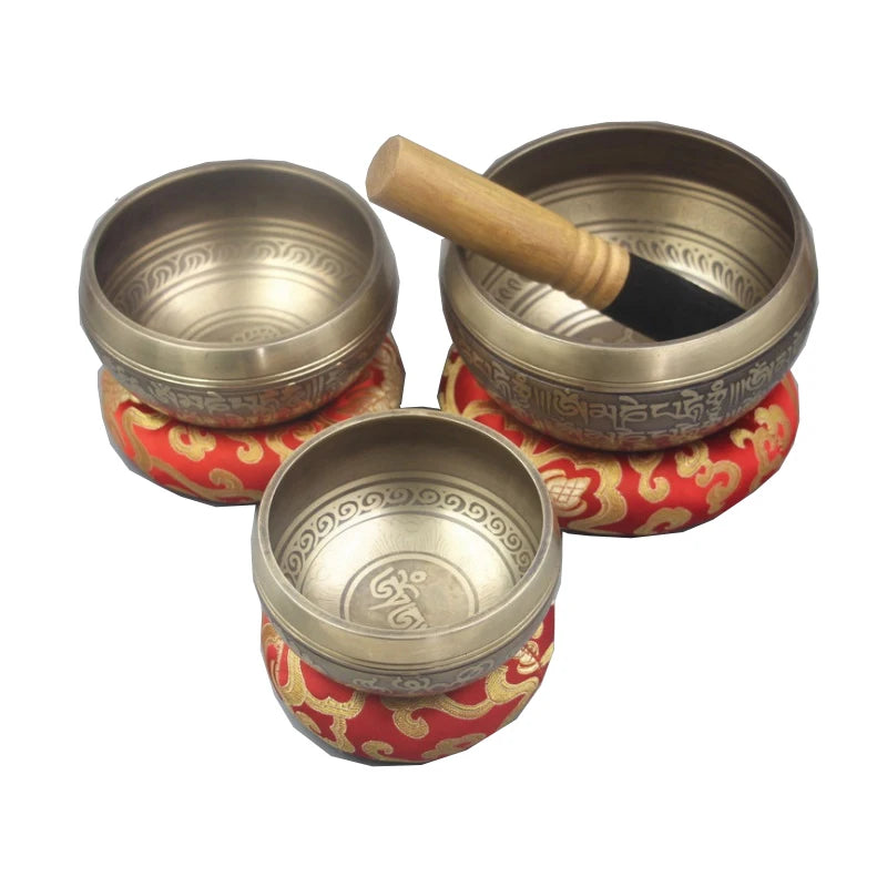 Tibetan Singing Bowl Set For Meditation