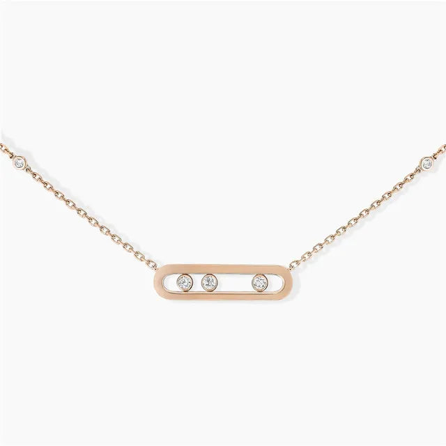 925 Sterling Silver Eye Shape Pendant Necklace - Luxury Women's Diamond Jewelry for Lucky Eye, Advanced Pairing and Layering