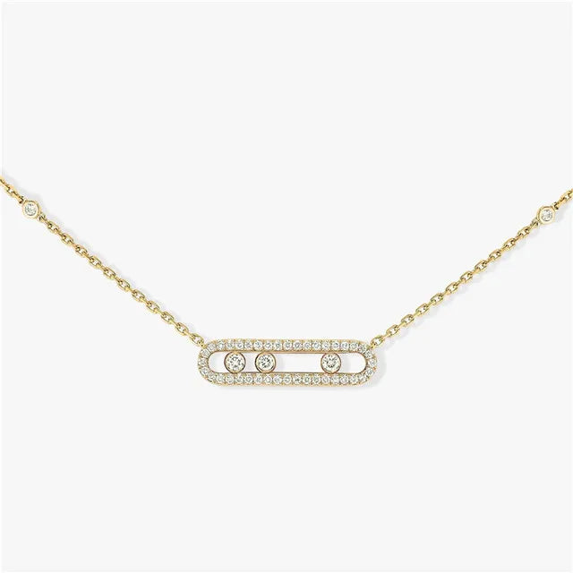 925 Sterling Silver Eye Shape Pendant Necklace - Luxury Women's Diamond Jewelry for Lucky Eye, Advanced Pairing and Layering