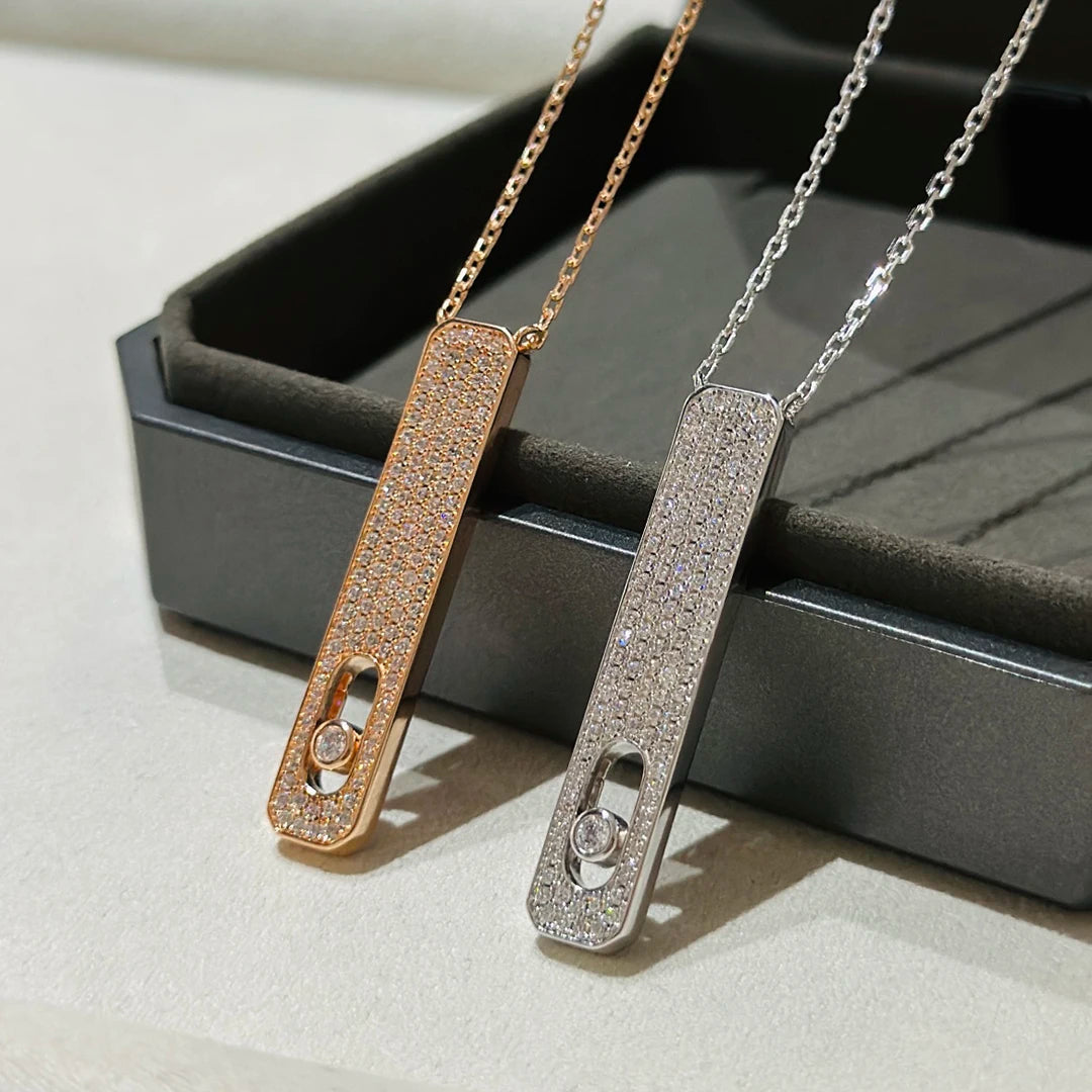 925 Sterling Silver Eye Shape Pendant Necklace - Luxury Women's Diamond Jewelry for Lucky Eye, Advanced Pairing and Layering