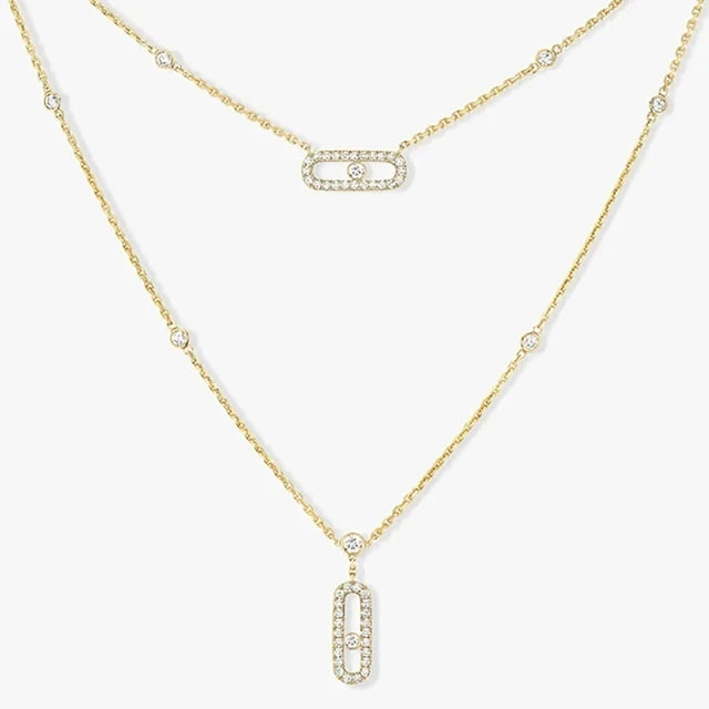 925 Sterling Silver Eye Shape Pendant Necklace - Luxury Women's Diamond Jewelry for Lucky Eye, Advanced Pairing and Layering