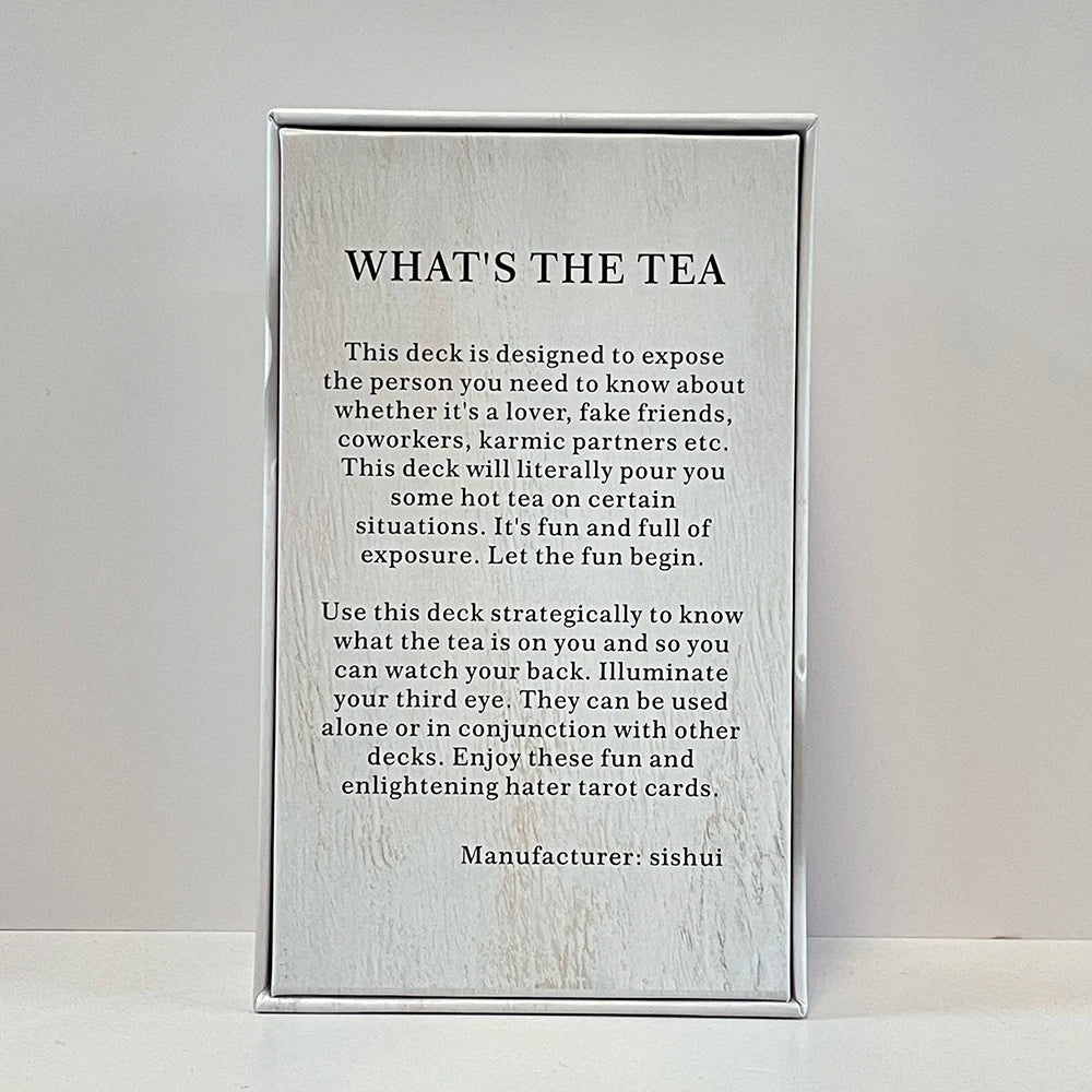 Tea Oracle Cards - 400 GSM Paper Fortune Telling Deck, Prophecy Divination (80 Cards, English Version)
