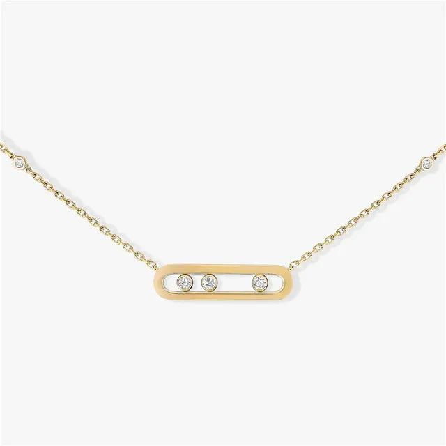 925 Sterling Silver Eye Shape Pendant Necklace - Luxury Women's Diamond Jewelry for Lucky Eye, Advanced Pairing and Layering