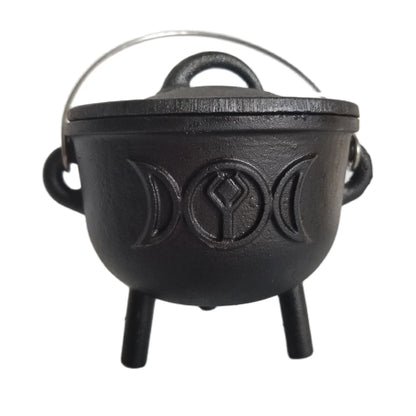 Cast Iron Cauldron with Lid Handle