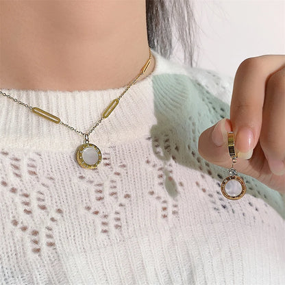Roman Numerals Gold Jewelry Sets